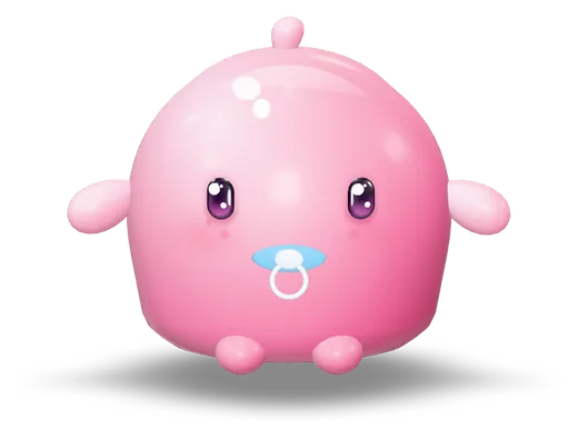 Baby Mochi, rendered in 3D